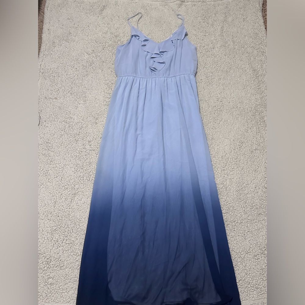 LC Lauren Conrad Blue Ombre Maxi Dress
